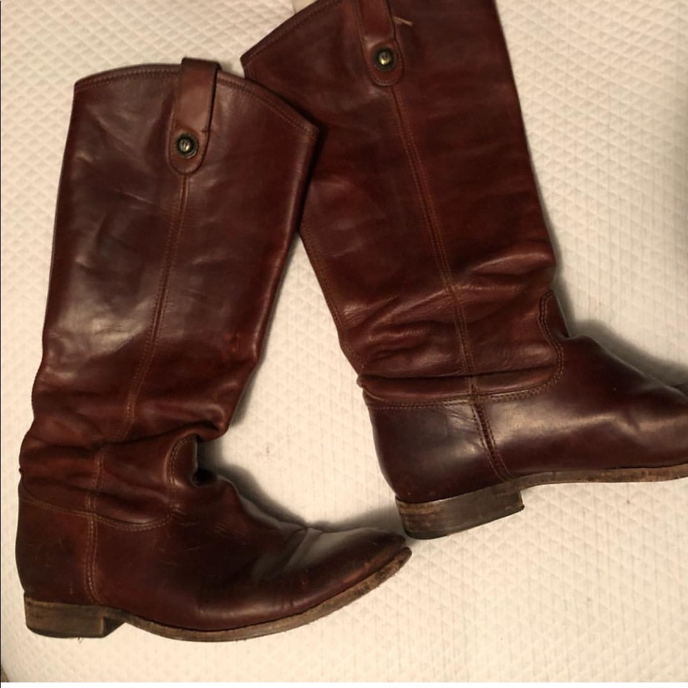 FRYE Melissa tall brown boot